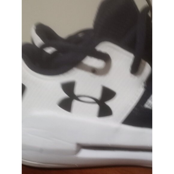 Under Armour Block City 2.0 Womens Size 9 Blue White Running Shoes Sneakers - Picture 3 of 15